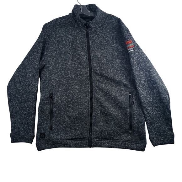 Stormtech Performance LS Full Zip Soft Heathered Grey Fleece Jacket Mens Large - Picture 1 of 16